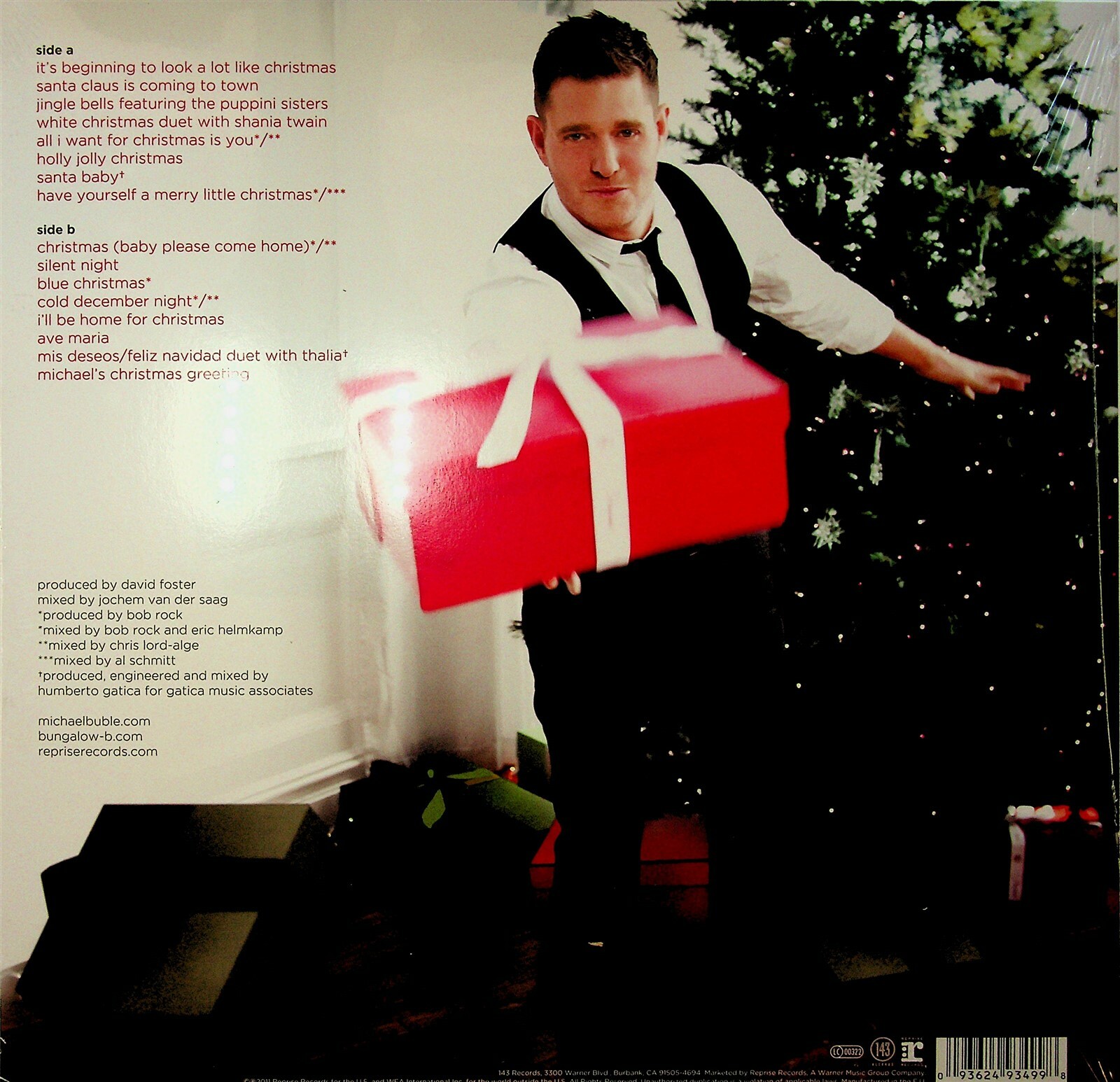 MICHAEL BUBLE- Christmas LP (2011 Album NEW Vinyl) Sings Best of Xmas