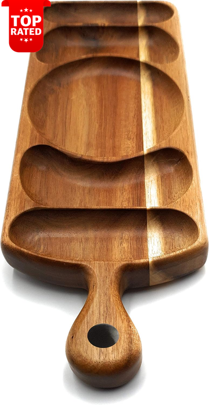 Acacia Wood Serving Platter 17.5