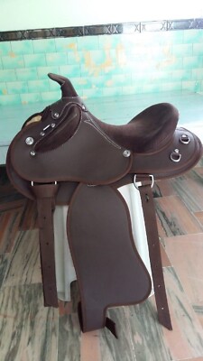 Beautiful Half breed saddle on synthetic super soft material 18'' inch /All Size