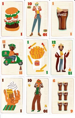 SPANISH DECK, PLAYING CARDS DECK, BURGER KING - COCA COLA