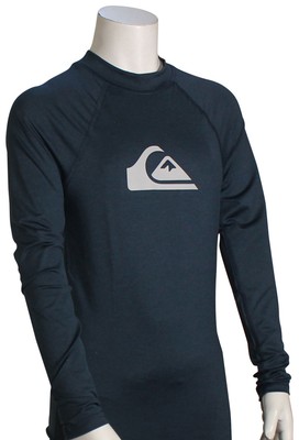 Рашгард Quiksilver Boys All Time LS — темно-синий Blaze Heather — новый