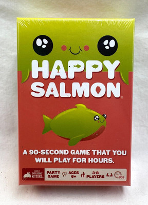 Happy Salmon Board Game Exploding Kittens 2022 New SW