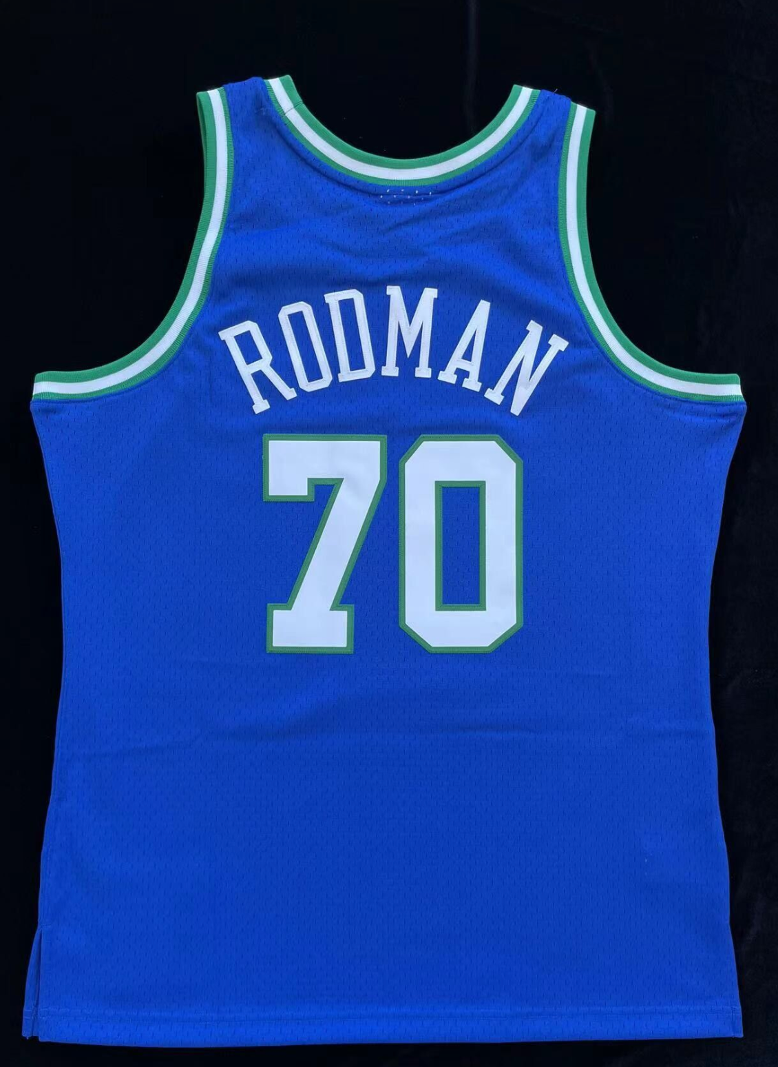 100% Authentic Dennis Rodman Dallas Mavericks 1999-00 Swingman Jersey Throwback
