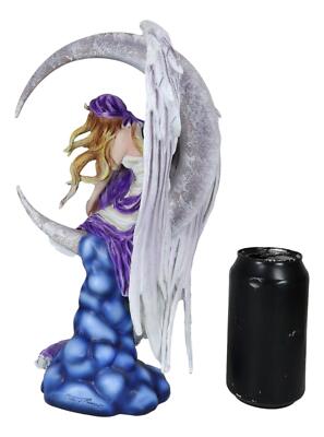 Large Celestial Crescent Moon Dreamer Fairy Statue 12"H Nene Thomas Figurine