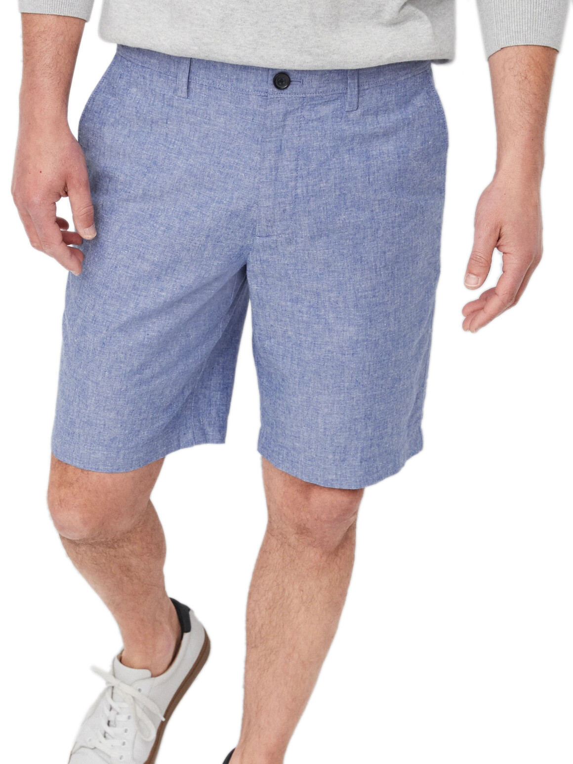 men's slim fit linen shorts