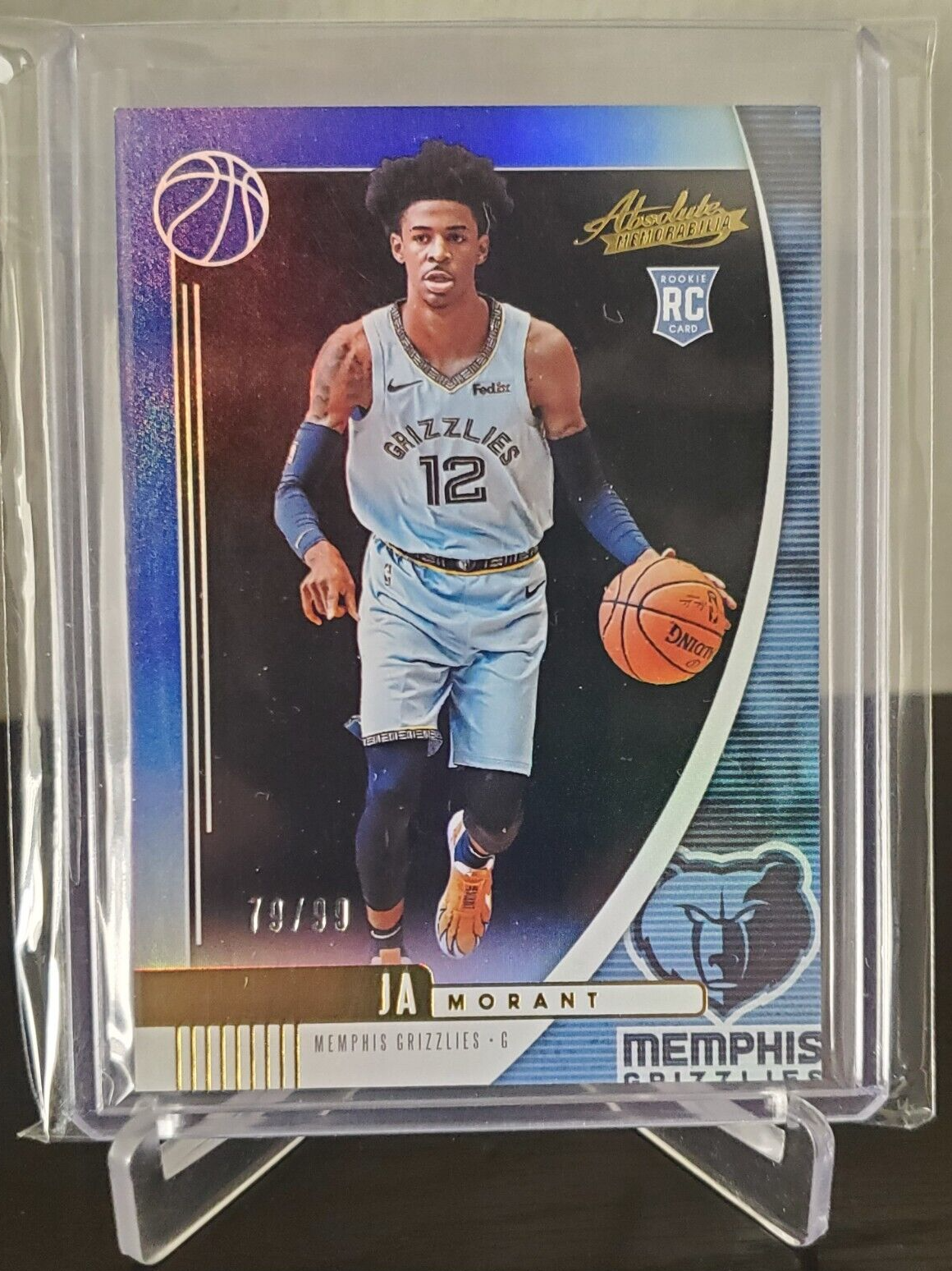 JA MORANT 2019-20 Panini Absolute Memorabilia Blue /99 RC