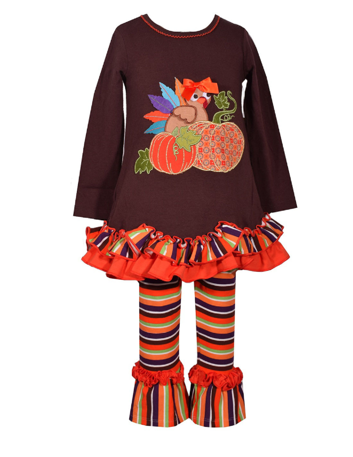 Bonnie Jean baby girls 3 months 4 4T Thanksgiving Holiday Turkey Fall outfit set eBay