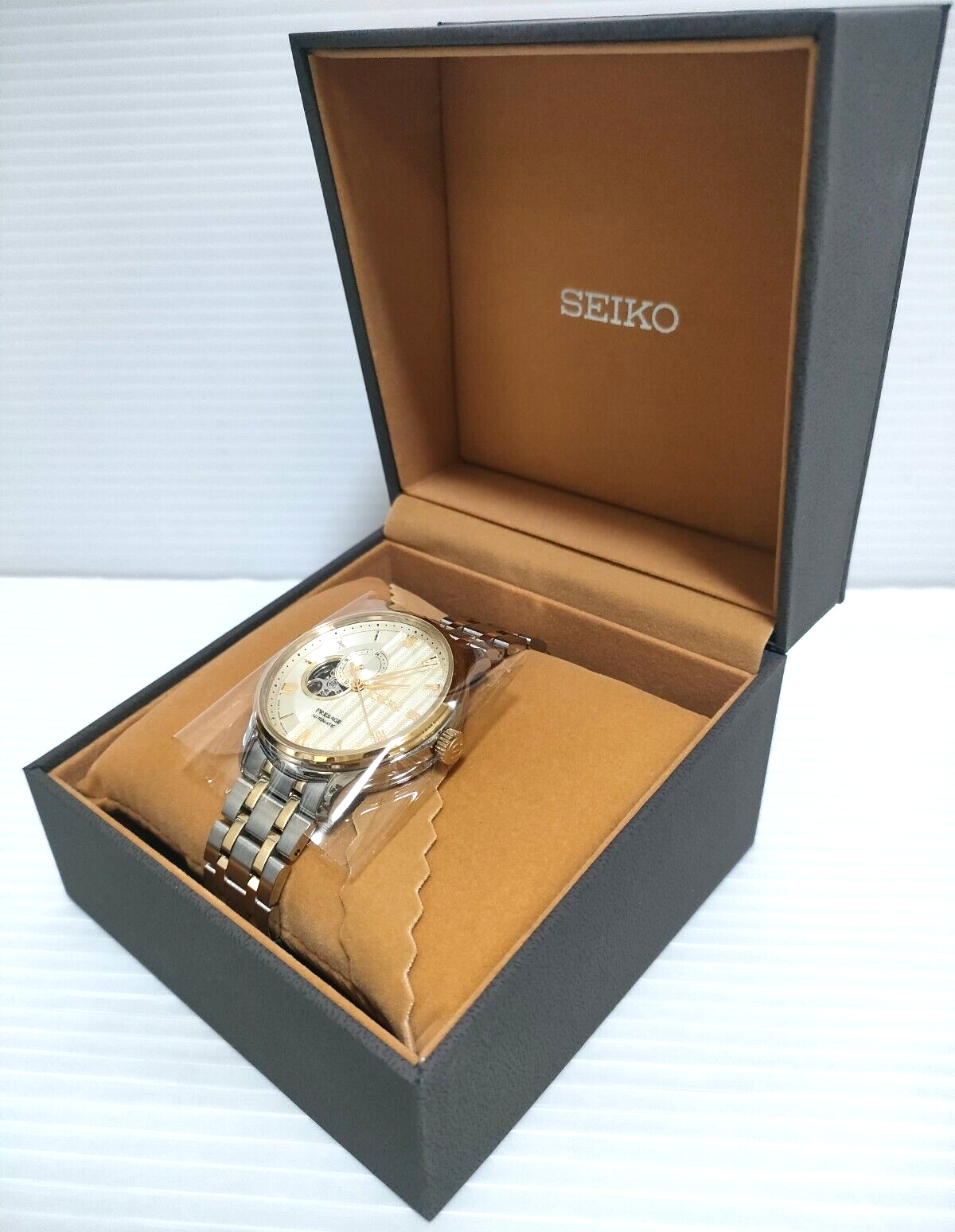 Pre-owned Seiko Presage Sary238 Japanese Garden Automatic Mechanical Elegant Men Gold