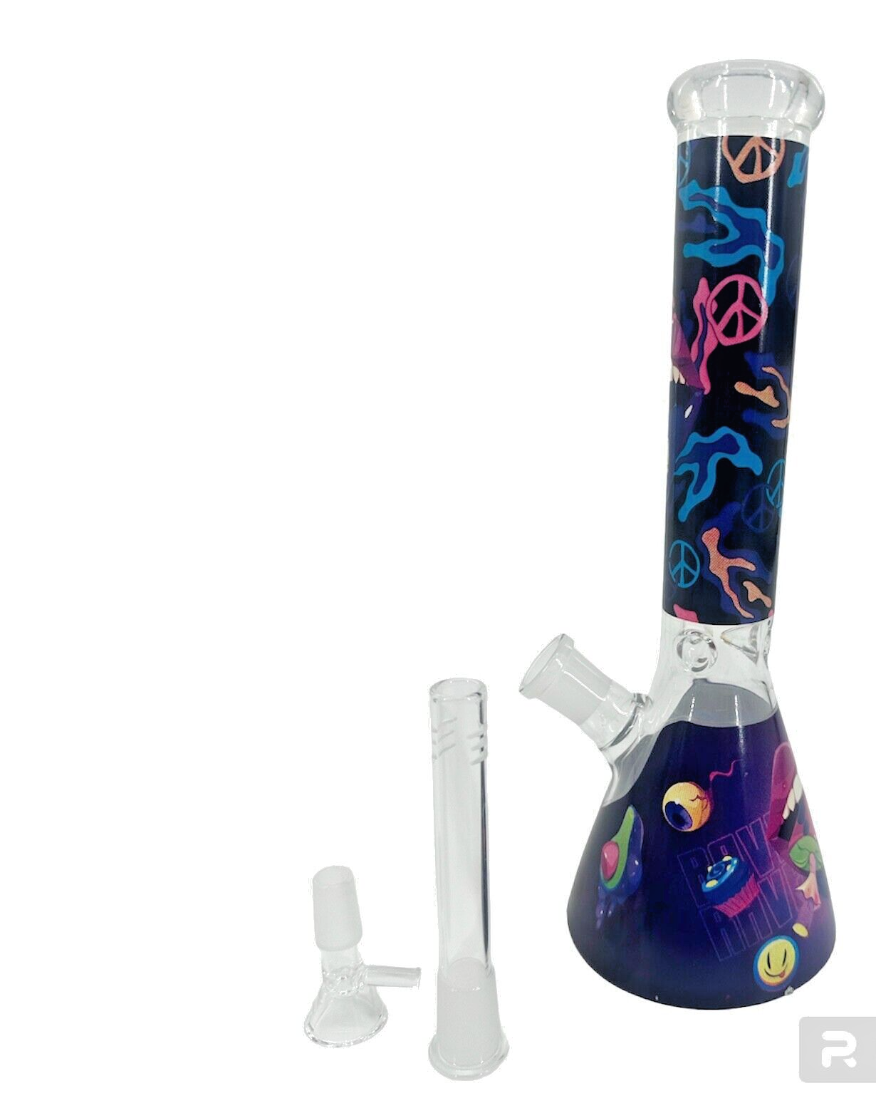 11 Inch Hookah Glass Bong Water Pipes Kiss