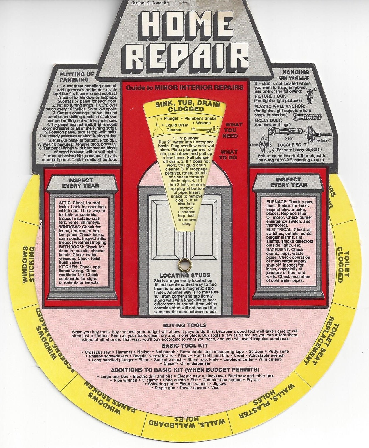 Vintage ©1980 Greentree Home Repair Dial A Guide