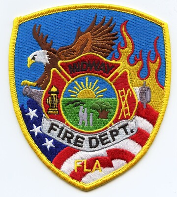 MIDWAY FLORIDA very colorful FIRE PATCH