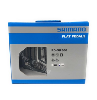 Shimano PD-GR500 Flat Pedals For Mountain Bike Off-Road Silver All New In Box