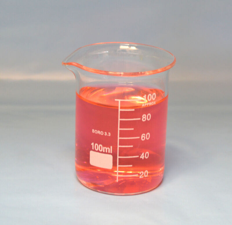 Beaker 100mL 100 mL ml Griffin Graduated Borosilicate Glass Lab New Measuring