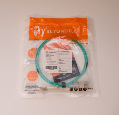 Beyondtech 1 M 3.0MM LC/UPC to SC/UPC Optical Fiber Patch Cable