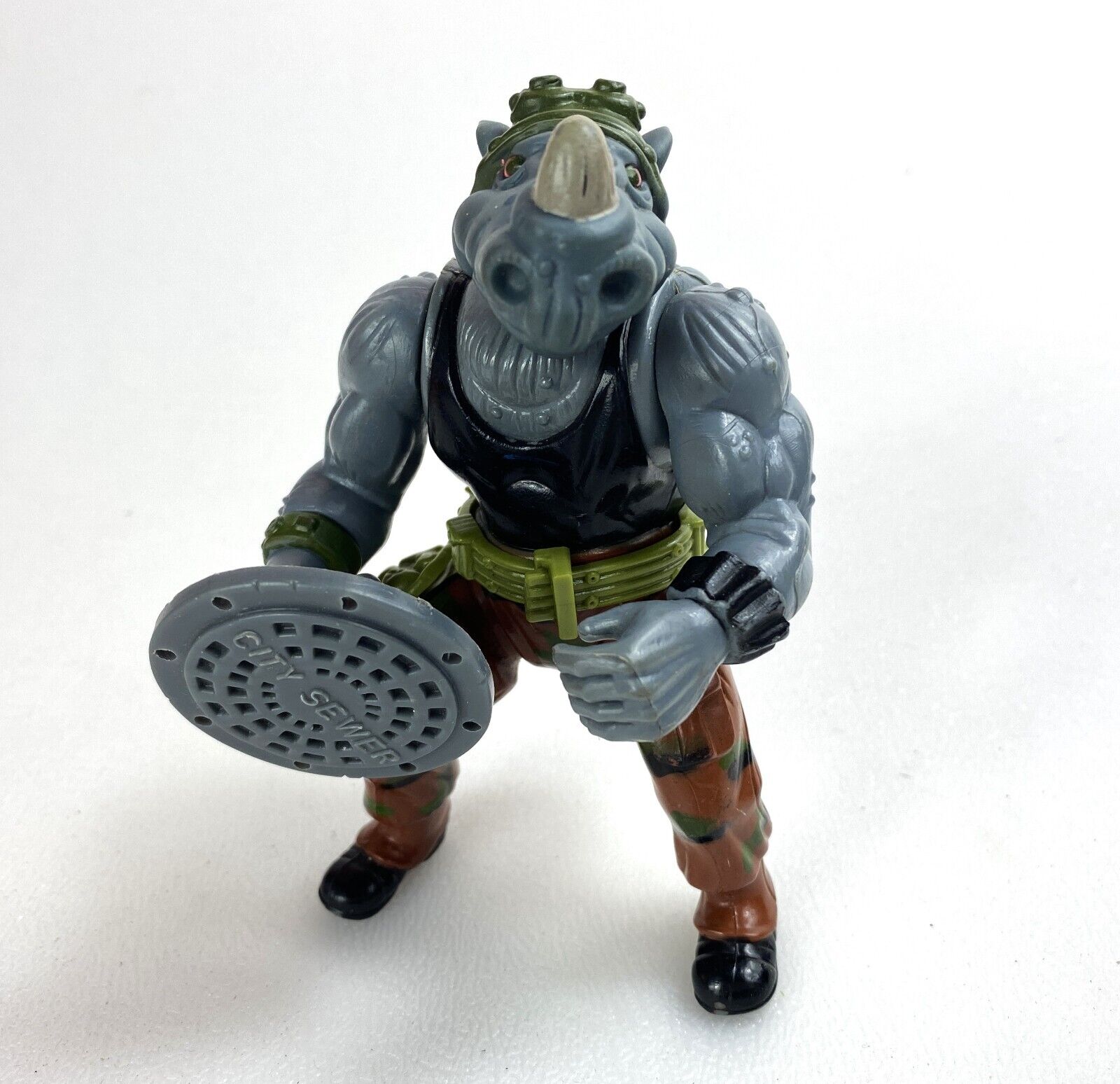 Soft Head Rocksteady Vintage TMNT Teenage Mutant Ninja Soft Head Rocksteady Vintage TMNT Teenage Mutant Ninja