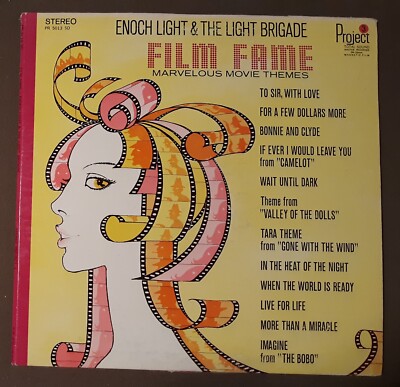 Film Fame Marvelous Movie Themes Enoch Light & The Light Brigade 33rpm VINYL LP