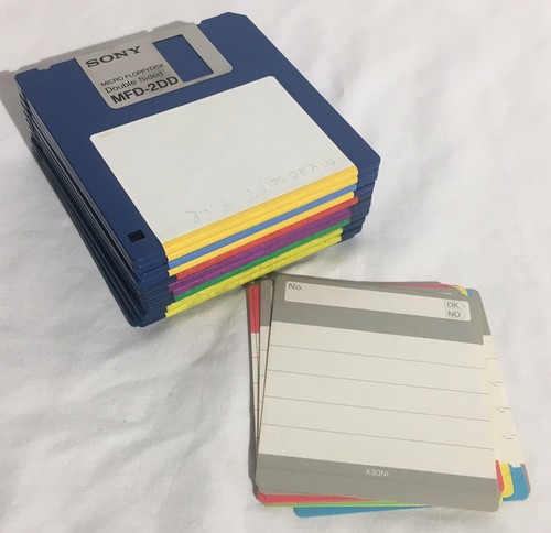 Lot Of (11) SONY & VERBATIM DSDD Double Sided Double Density 3.5” Floppy Disks