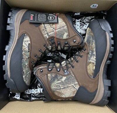 Size 11 MENS ROCKY CORE BOOTS WATERPROOF 400g insulation REALTREE Wide Width