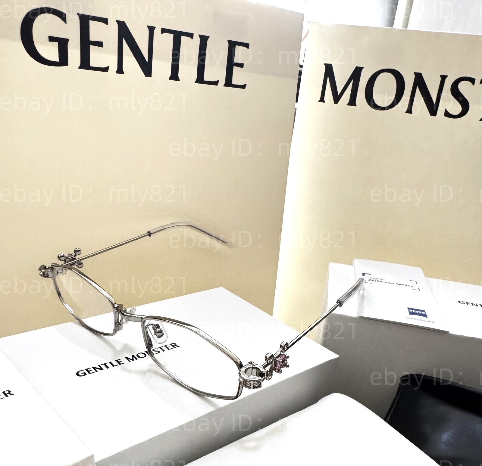 GentleMonster Sunglasses Jewelry - Gleam 02 Silver Frame