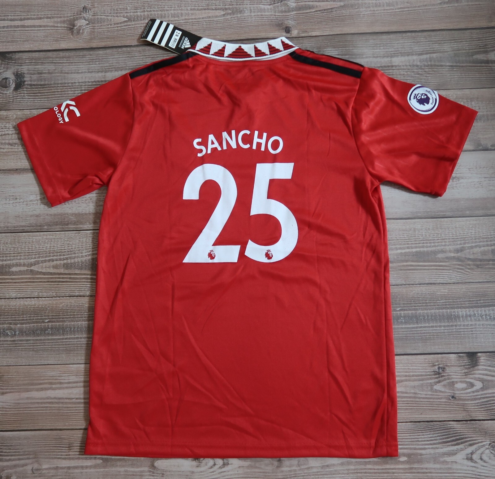 ✅Adidas Football shirt Manchester United SANCHO #25 Soccer Jersey, Boys Size