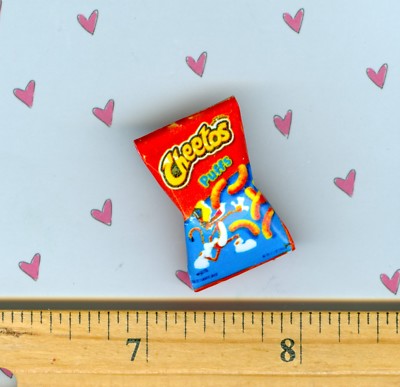 DOLLHOUSE Miniature Size Puffy Cheese CHIP Bag # CP