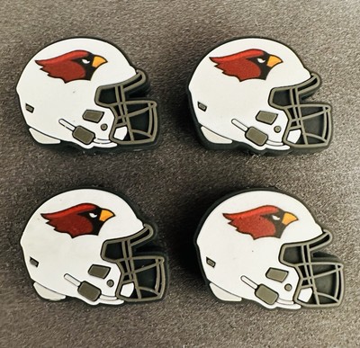 4 Pcs Arizona Cardinals Football Team Helmet Silicone Focal Beads