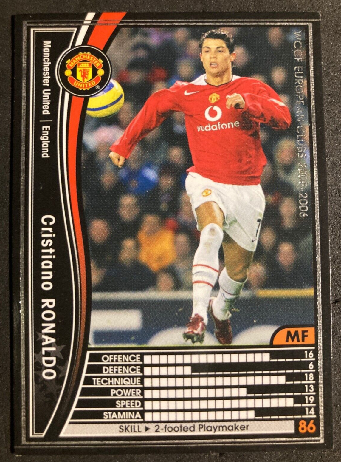 SEGA - WCCF カード　ロナウド 2005-06 Panini SEGA WCCF # 59 Cristiano Ronaldo Manchester
