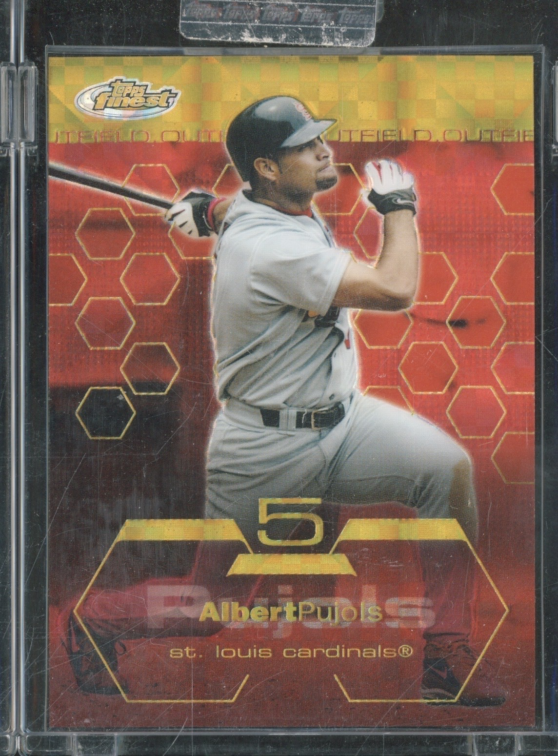 2003 Topps Finest Gold X-Fractor #95 Albert Pujols 105/199