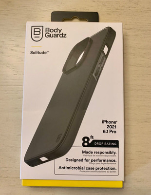 New BodyGuardz Solitude iphone 2021 6.1 Pro Case Smoke Color 8FT Drop Rating