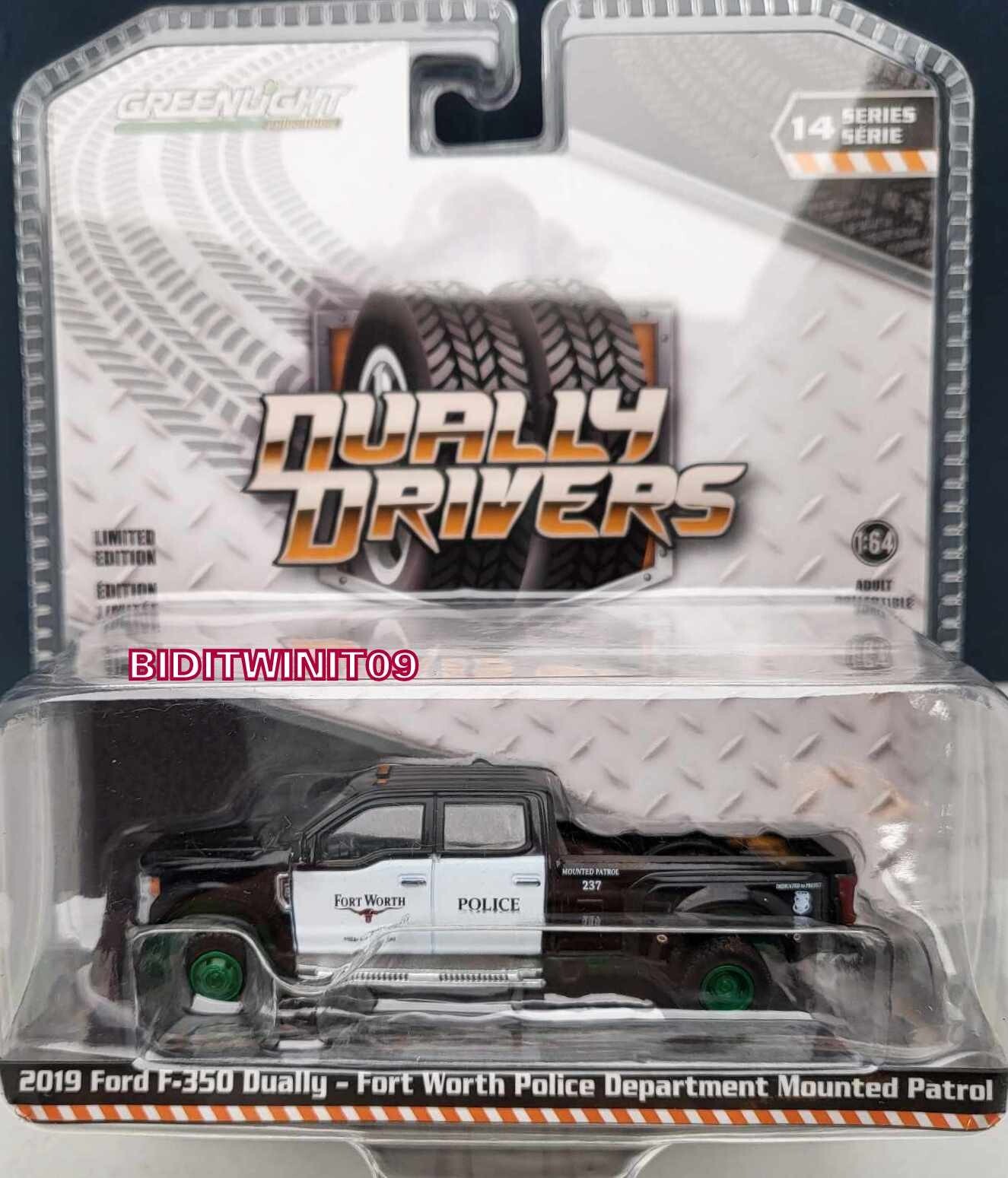 GREENLIGHT DUALLY DRIVERS 2019 FORD F-350 DUALLY POLICE
