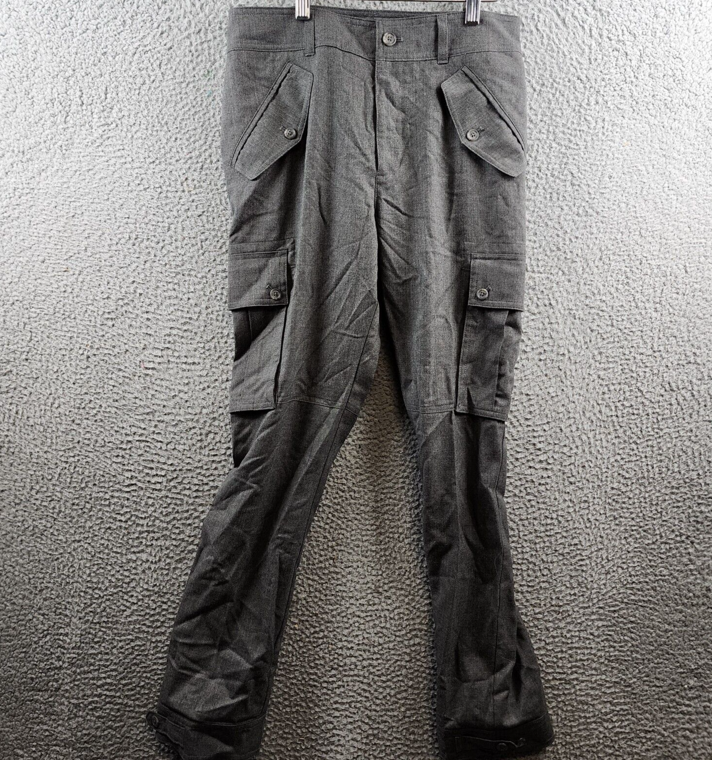 Lauren Ralph Lauren Wool Twill Cargo Pants Women's 4 Gray Lauren Ralph Lauren Wool Twill Cargo Pants Women's 4 Gray