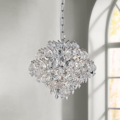 Modern Pendant Chandelier Crystal Raindrop Lighting Ceiling Light Fixture Lam...