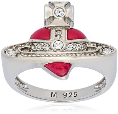 Vivienne Westwood] DIAMANTE HEART Ring Size 13.5 6404016Z