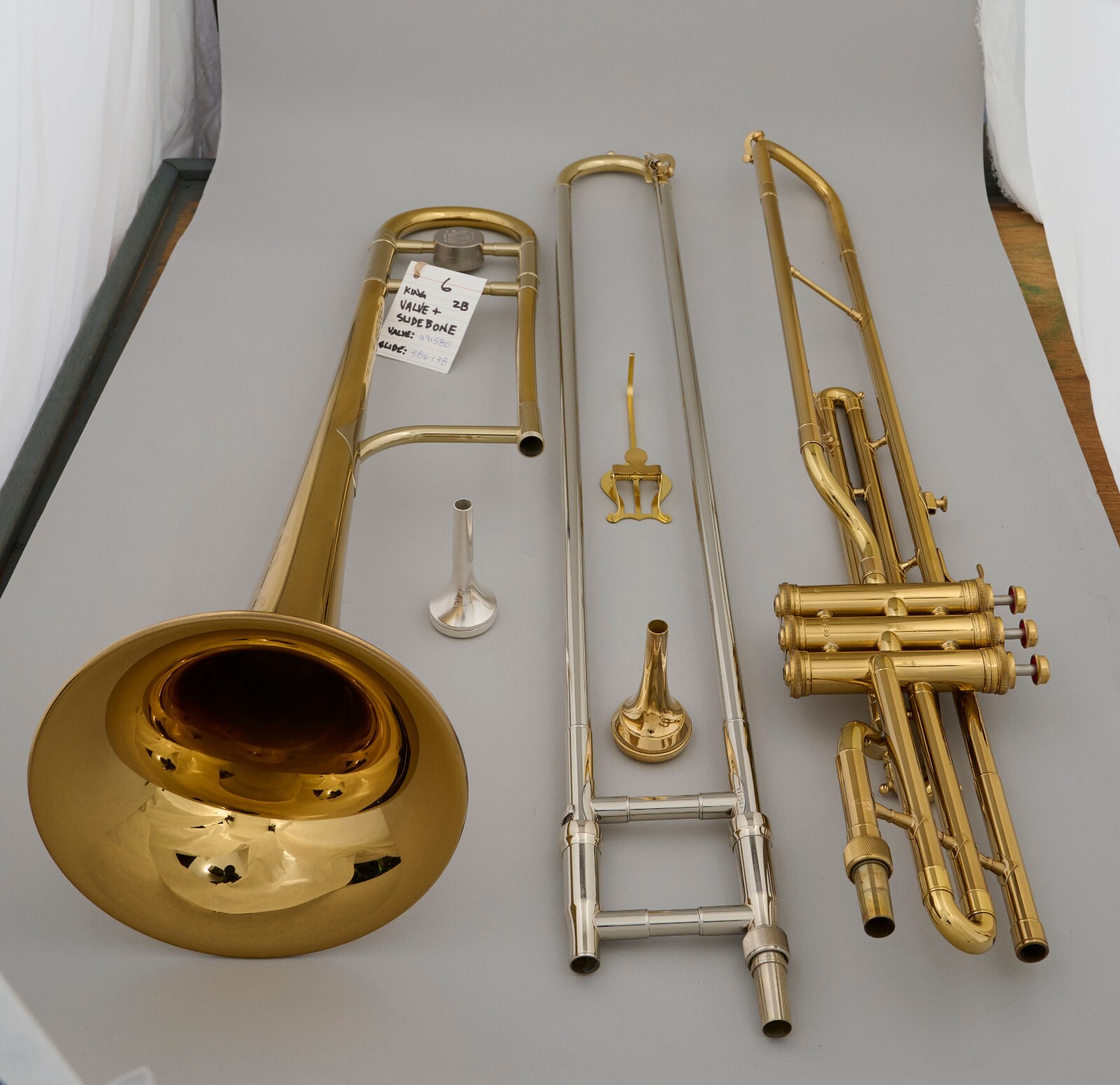 Vintage King H. N. White 2B Liberty Trombone, Value, Slide Combo Ex
