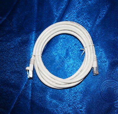 10 Foot Cat5E White Network Ethernet Patch Cable Enhanced 350MHZ UL&ETL