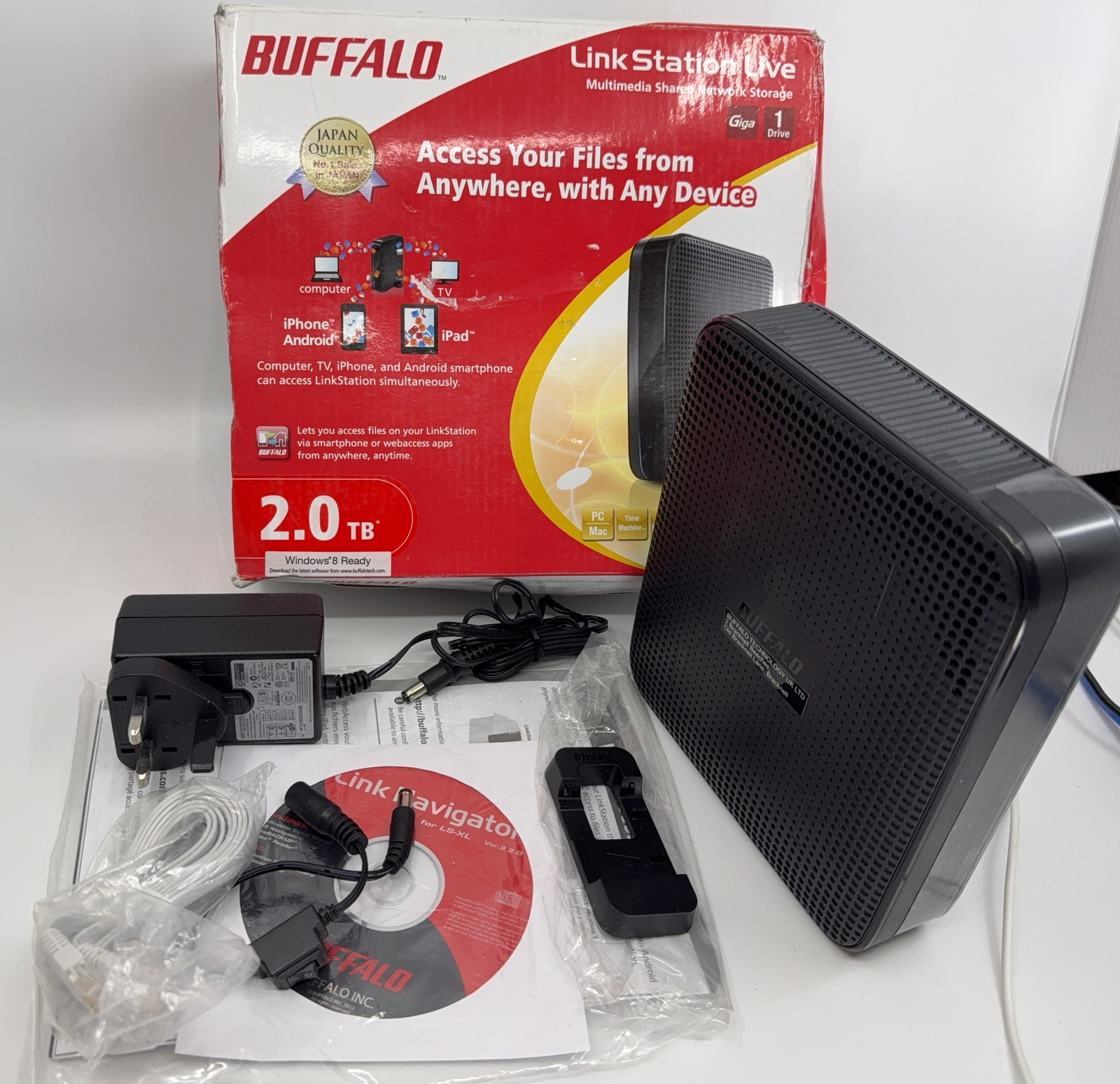 ネットワークHDD 4TB LinkStation LS-XL