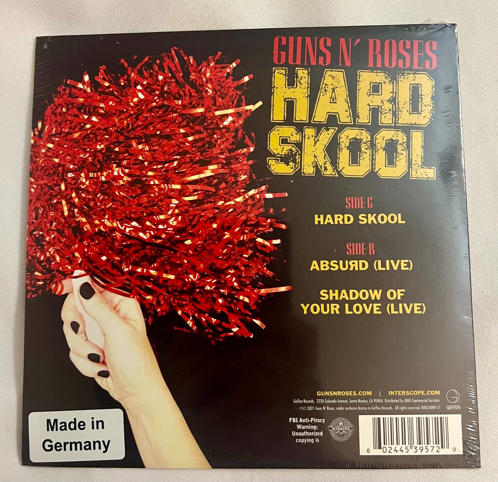 ガンズ・アンド・ローゼズ　Hard Skool　限定版 7” レコード ガンズ・アンド・ローゼズ Hard Skool 限定版 7” レコード Guns