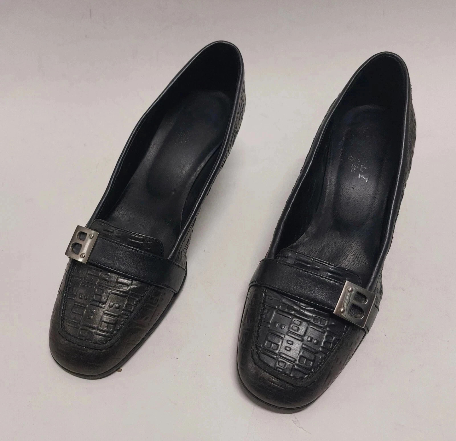 Bally High Heels Gr. 36,5 Echt Leder Pumps Schwarz