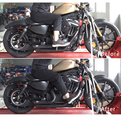 10" Forward Controls Pegs Levers Linkages For Harley 14-23 Sportster 883 1200 XL