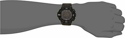 Pre-owned Casio Protrek Prg-270-1ajf Triple Sensor Ver.3 Black Men's Watch In Box