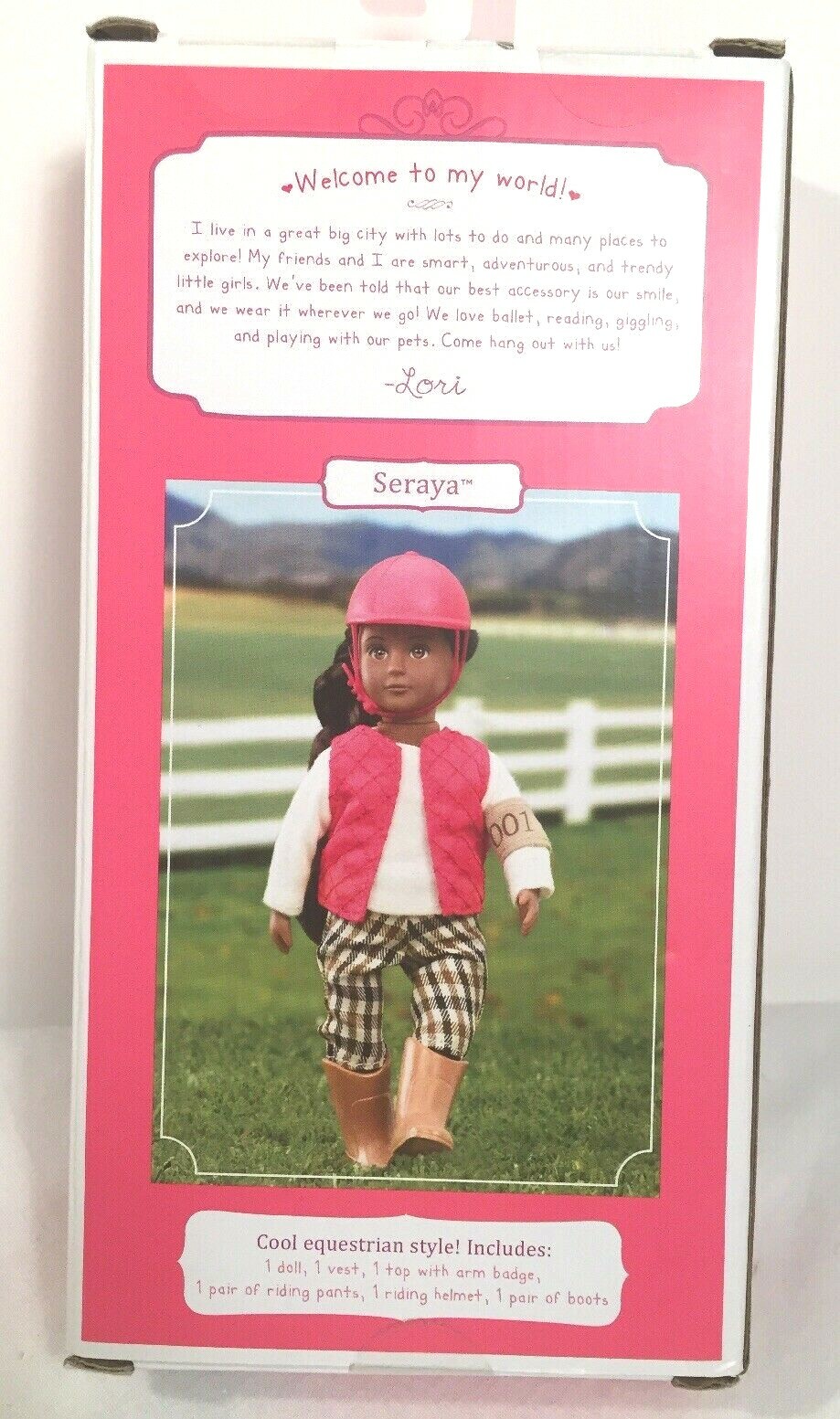 Lori Doll Seraya Mini Riding Equestrian Doll 6 Inch With Riding Gear New In Box