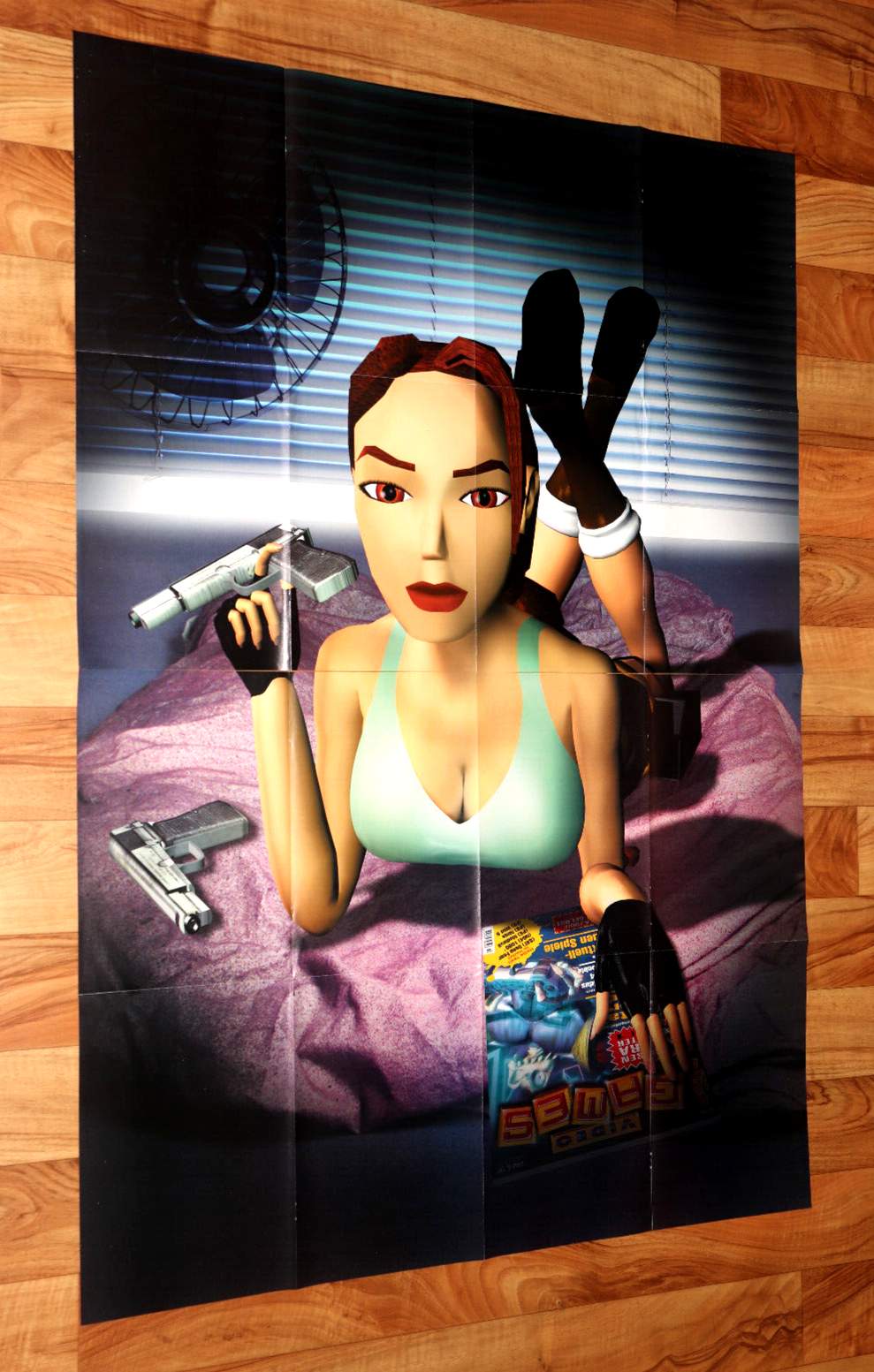 Tomb Raider Playstation PS1 Very Rare Vintage XXL Poster