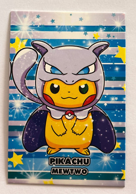 2024 POKEMON CHRISTMAS DATABASE Card #137 PIKACHU MEWTWO Peru Edition Foil