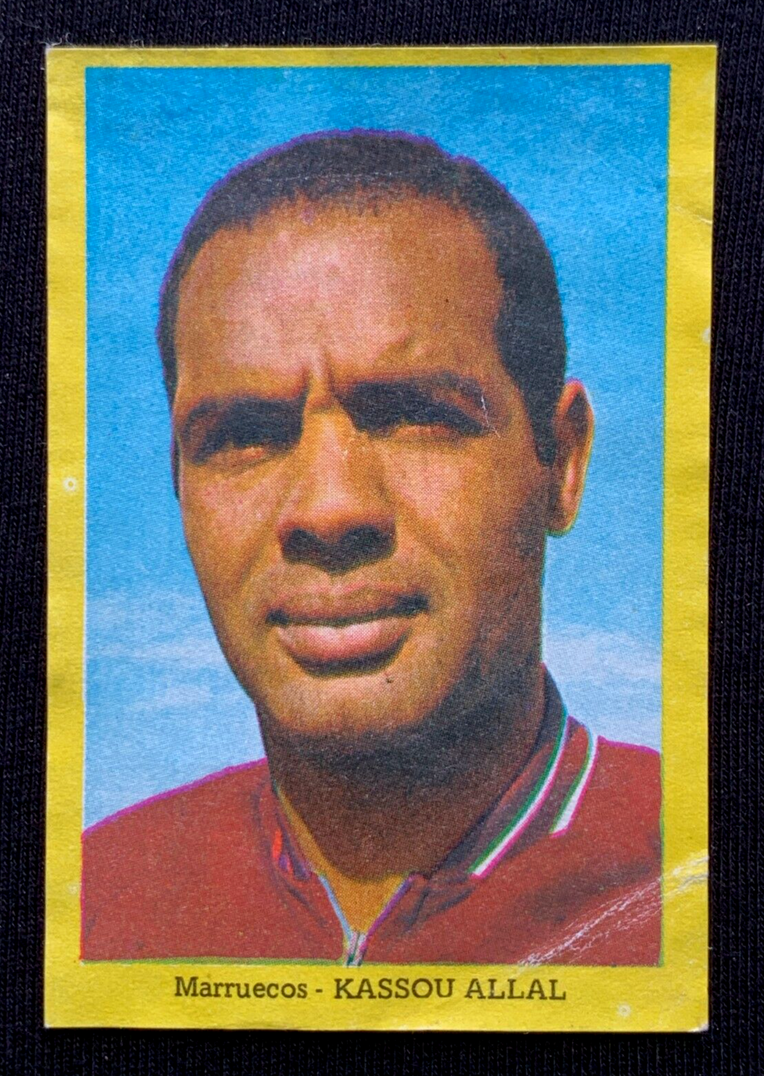 1970 Mexico World Cup FIFA Cromo #186 KASSOU ALLAL Morocco