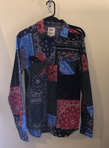 Vintage Levi's Strauss S Men's bandana paisley Style Long Vintage Levi's Strauss S Men's bandana paisley Style Long
