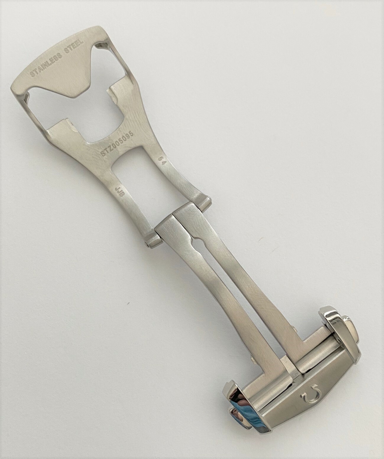 Original Omega Seamaster 20mm Brushed Steel Deployment Buckle Clasp STZ005095