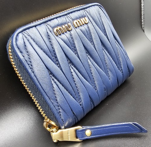 小物 Archive miu miu verclo wallet navy itimi Archive miu miu verclo wallet navy itimi