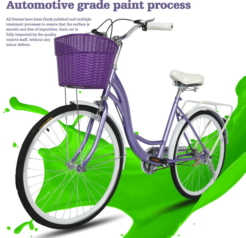 Girls Mountain Bike 18 Inch 26-Inch Womens Comfort Bikes Beach Cruiser Bike