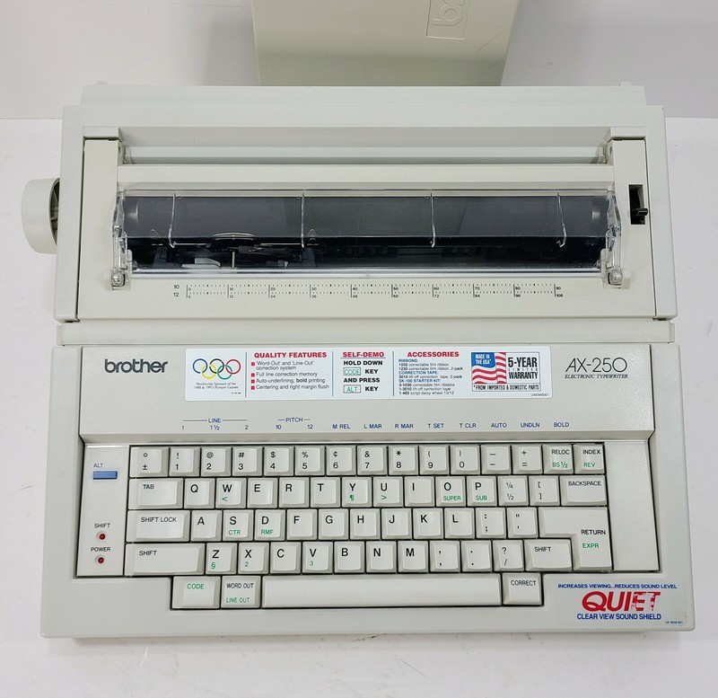 1981 Brother AX250 on the Typewriter Database