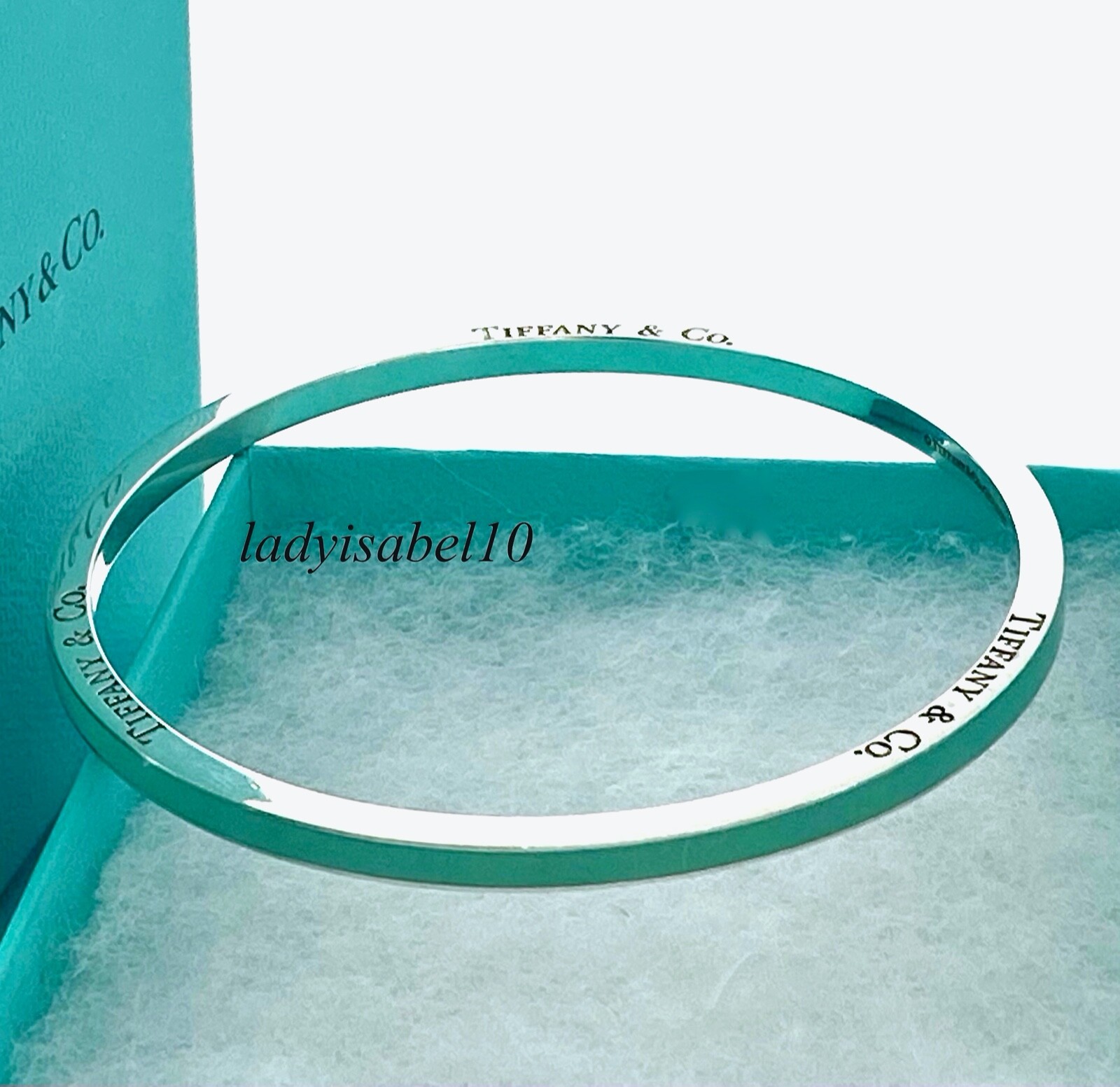 アクセサリー Tiffany Silver Foop Narrow Bangle 925 Tiffany & Co Sterling Silver 925 Narrow 1837 Loop Bangle